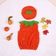 thumbnail image 2 of Uccdo Baby Girl Boy Halloween Pumpkin Clothes With Hat, Kids Party Fancy Outfits One-Piece Rompers Bodysuits, 0-12M, 1-2T, 2 of 7