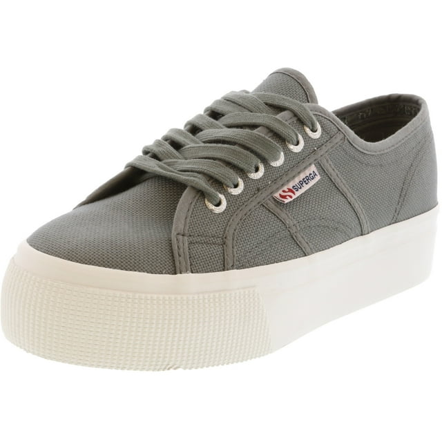 Superga 2790A Cotw Linea Up And Down Grey Sage Ankle-High Canvas Sneaker - 9.5M / 7.5M