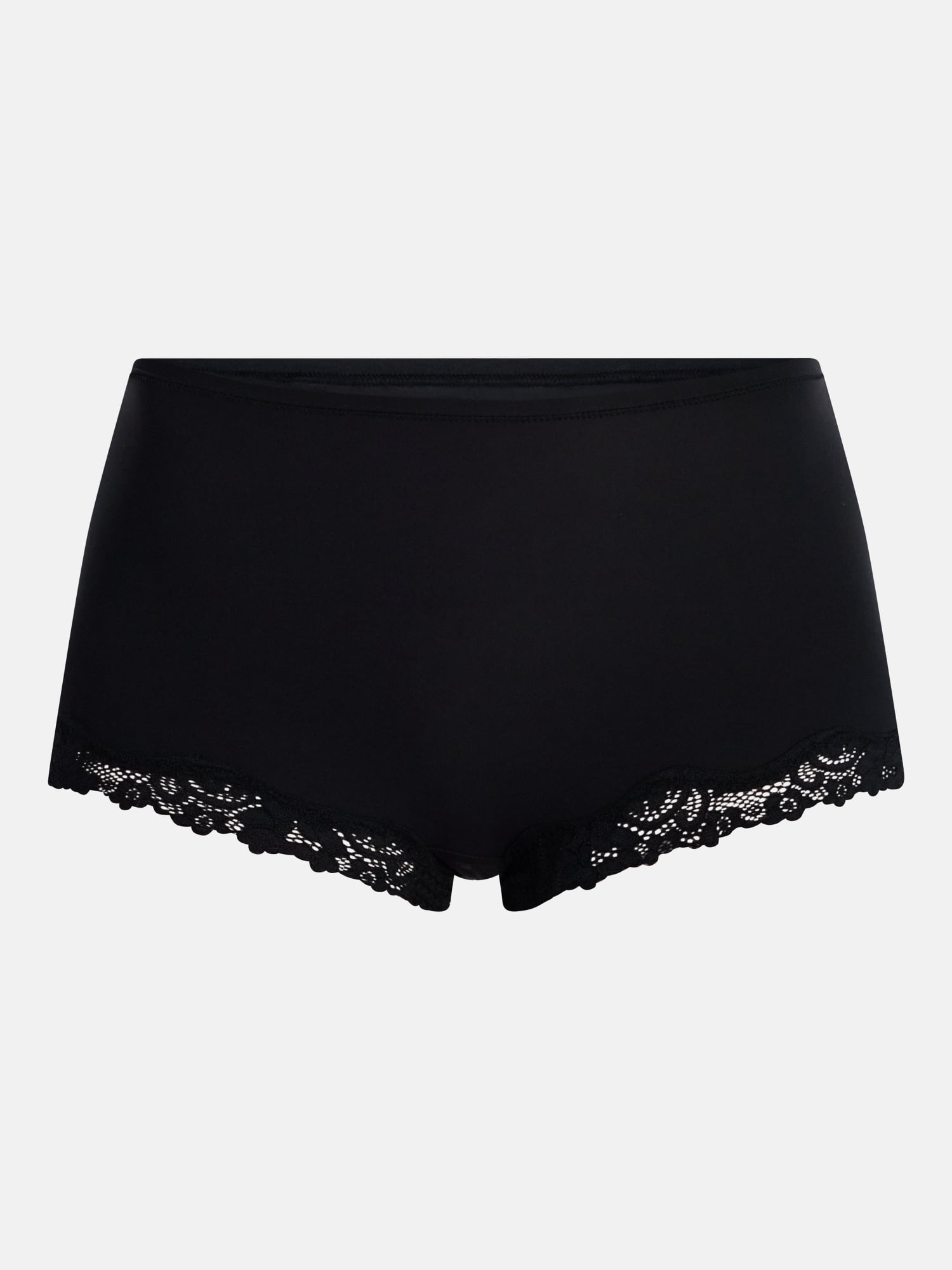 No Boundaries Fit Stretch Boyshort Panties with Lace, 3 Pack, Women's XS-3XL