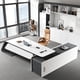 thumbnail image 2 of Balcony Cheap Executive Office Table Drafting Desk Study Modern Desk Office Luxury Drawers Biurko Gamingowe Home Furniture My Lux Decor Round, 2 of 10