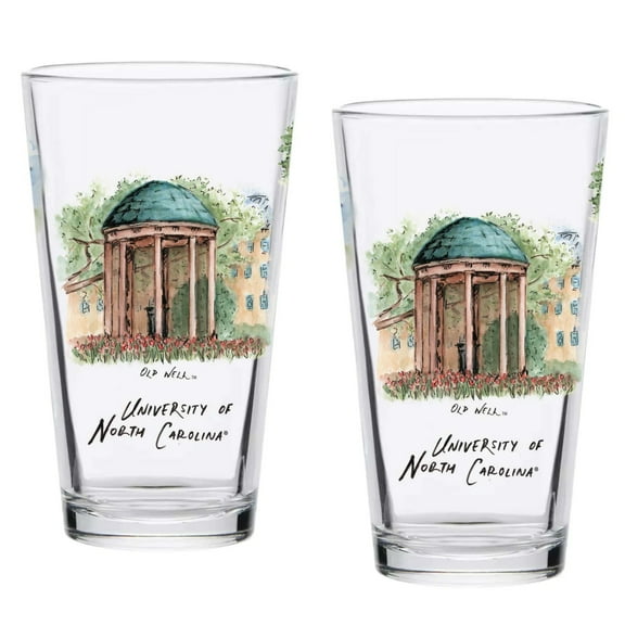 North Carolina Tar Heels 2-Pack 16oz.-Laura Wilcox University Pint Set