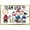 Gold Framed Version, variant on Team USA x Peanuts – Olympic Hockey Team Wall Poster, 14.725" x 22.375"