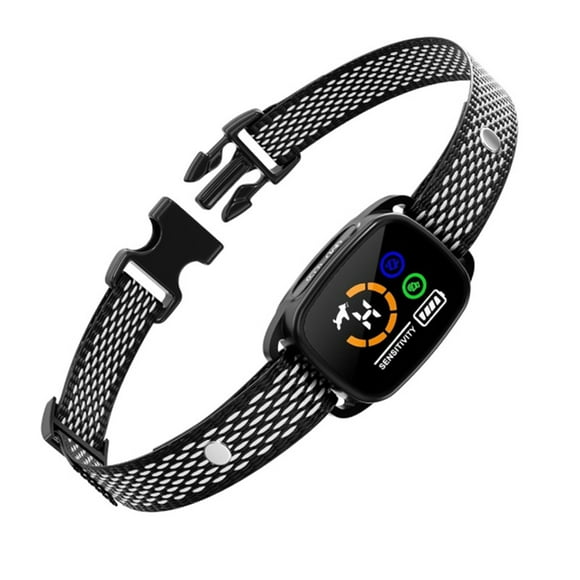 Dog Training Device Bark Collar for Dogs Colour Screen Intelligent Dog Trainer Waterproof IP67 Rechargeable with Beep, Vibration, Beep+Vibration Modes 6 Adjustable Sensitivity Training Shock Collar