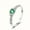 H400 green, variant on PULABO Elegant Wedding Party Ladies Gift for Wife High Quality Sparkling AAA Zircon CZ Ring Perfect Present Gift Box Included