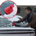 thumbnail image 1 of 2/4pcs Winter Auto Car Window Windshield Car Ice Scraper Shaped Funnel Snow Remover Deicer Cone High-quality Tool ScrapingRed 2pcs He Qiyong unisex, 1 of 1