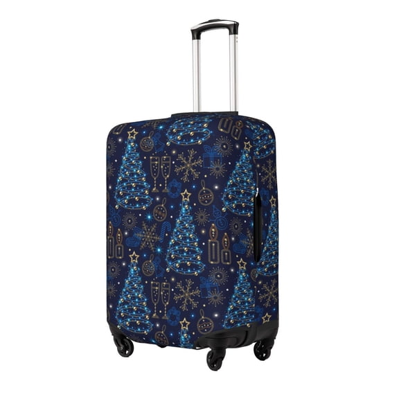Rateoe Shining Christmas Tree Printed Luggage Cover, Suitcase Protector Fits 18-32 Inch Luggage-