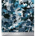 thumbnail image 1 of Soimoi Silk Fabric Two Tone With White Camouflage Print Sewing Fabric Yard 42 Inch Wide, 1 of 1