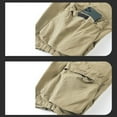 thumbnail image 5 of Gubotare Women's Casual Fitted Multi-Pockets Twill Bermuda Cargo Shorts,Khaki 30, 5 of 5