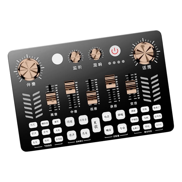Live Sound Card, Podcast Equipment Bundle Multifunctional Compatibility for Studio