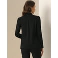 thumbnail image 3 of DARING DIVA Women's Long Sleeve Work Office Open Front Suit Jacket XS Black, 3 of 6