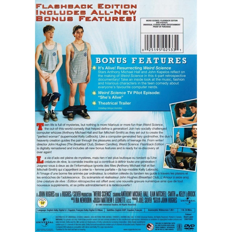 Weird Science DVD Flashback Edition, Comedy, PG-13, Universal