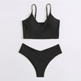 thumbnail image 6 of MSJUHEG Tummy Control Bikini for Women,Bathing Suit for Women,Bikinis Set,Tie Back Bathing Suit,Halter String,Bikini Tops Full Coverage Bottoms,Bathing Suits for Women Black M, 6 of 7