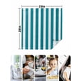 thumbnail image 5 of Cloth Napkins Set of 8 - 20x20 Inches, Teal Striped Washable Reusable Table Napkins, Simple Art Vertical Stripe Farmhouse Soft & Absortbent Dining Napkin for Party Wedding Hotel Restaurant, 5 of 8