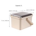 thumbnail image 3 of Tea Residue Bucket Leaf Container Waste Holder Filter Office Trash Can Intelligent Plastic, 3 of 6