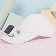 thumbnail image 4 of Vikakiooze Sun Visor Hats With Fan Women, Solar Fan Cap Solar Usb Charging Sunscreen Sun Hat Multifunctional Large Wind Portable Small Fan Cap, White, 4 of 6