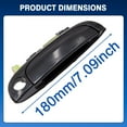 thumbnail image 4 of Car Exterior Outside Door Handle Black Front Rear Left Right For Kia Rio4 Rio5 2006-2011 82650-1G000, 4 of 6