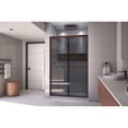 thumbnail image 5 of DreamLine Encore 44-48 in. W x 76 in. H Semi-Frameless Bypass Sliding Shower Door in Oil Rubbed Bronze and Gray Glass, 5 of 9