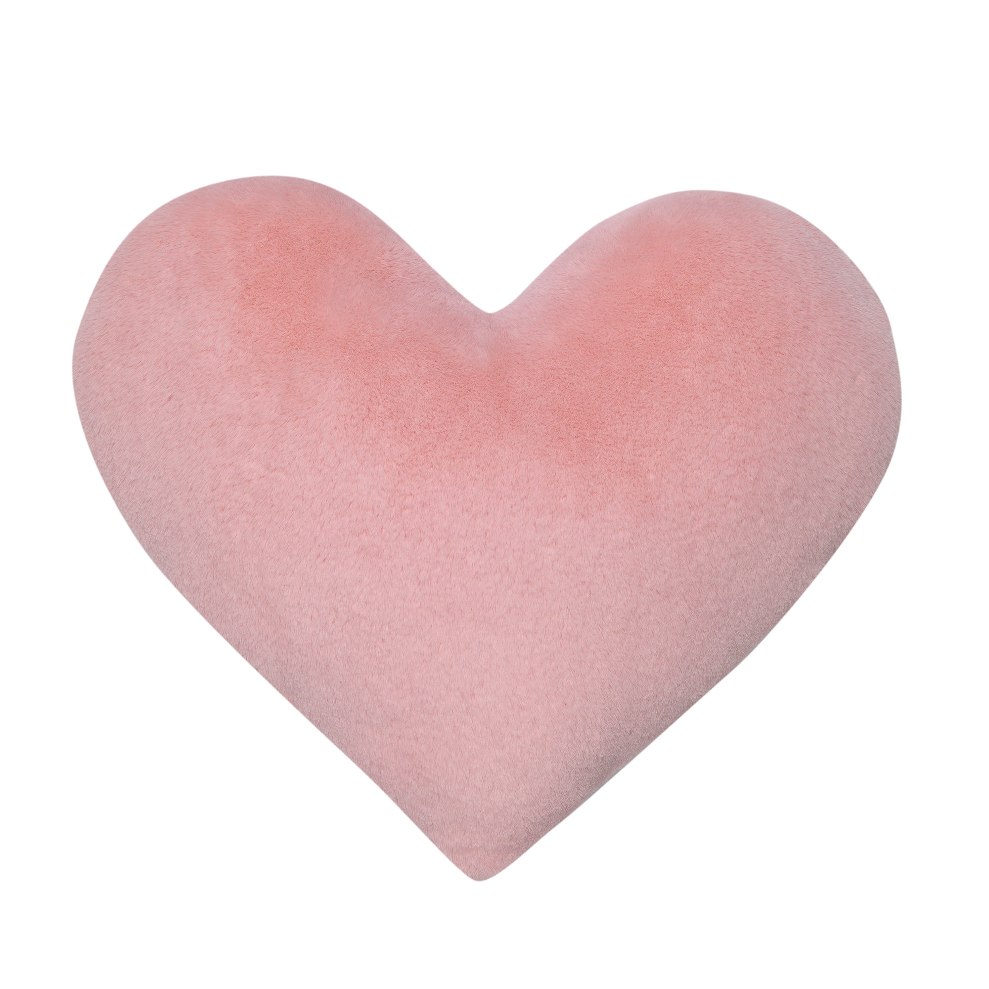 Princess Heart Pillow 13 Inches Pink Minky Throw Pillow 