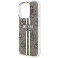 thumbnail image 5 of Guess IMG 4G Gold Stripe Hard Case for iphone 15 Pro Max 6.7" Brown - GUHCP15XH4PSEGW, 5 of 6