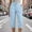 Light Blue, variant on Womens High Waist Rolled Cuff Cargo Capri Pants, Double Side Pockets with Cozy Outdoor Daily Slacks Blue XXXL