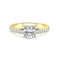 thumbnail image 3 of 5 Carat IGI Certified Cushion Shape Lab Grown Diamond Engagement Ring | 14K Yellow Gold |Charm Of Love Eternity Diamond Ring | FG-VS1-VS2 Quality Friendly Diamonds, 3 of 4