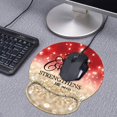 thumbnail image 4 of Ergonomic Mouse Pad Wrist Support and Coasters Set, Cute Wrist Rest Pad with Non-Slip PU Base for Home Office Working, 4 of 5