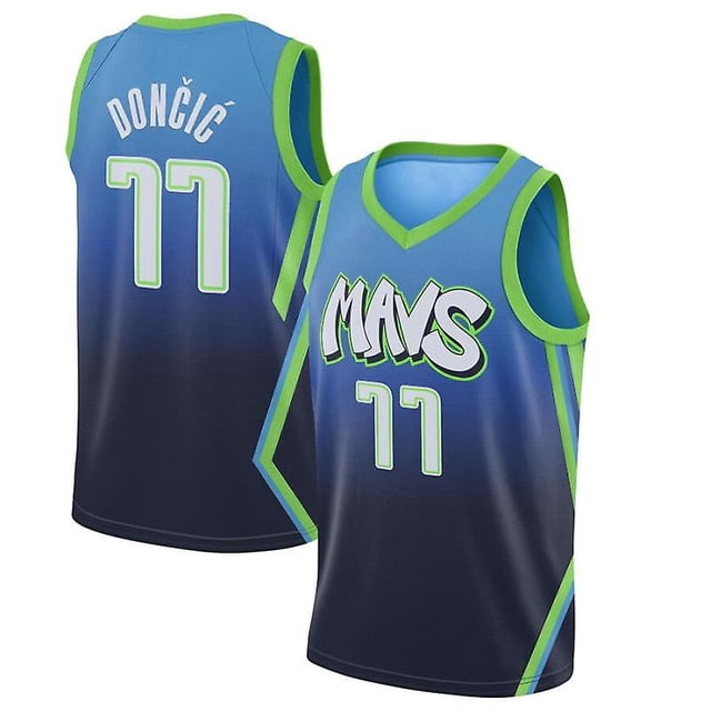 Camiseta Dallas Mavericks No.77 Luka Doncic-XXL- BmatwkZeng Bmatwe Jersey