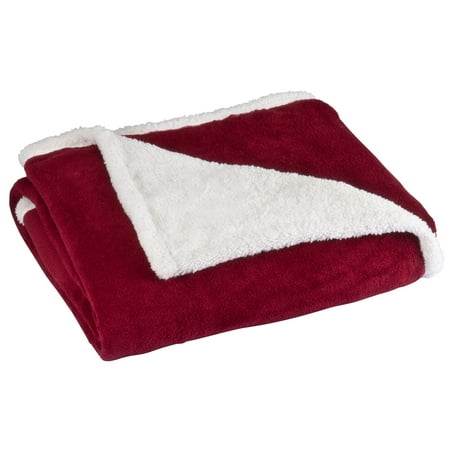 Ultra Plush Microfiber Sherpa Throw by OakRidgeTM