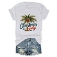 thumbnail image 2 of Drie Womens Tops Shorts Sleeve Shirts for Fall Vacation Plus Size Oversized Casual Tee 2025 Christmas Girls Tshirt White,S, 2 of 6