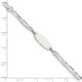 thumbnail image 3 of Auriga Fine Jewelry 925 Sterling Silver Engraveable Id Bracelet 6inch for Women, 3 of 6