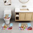 thumbnail image 2 of Los Pequeños Muppets Juego de 3 alfombras de baño de coral fleece: tapete de baño + alfombra de inodoro en forma de U + funda de tapa de inodoro en forma de O, 2 of 6