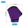 thumbnail image 2 of Uxcell Webbed Swimming Gloves Swim Gloves Aquatic Fitness Aerobics Gloves Purple/Black 1 Pair, S, 2 of 6