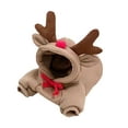 thumbnail image 2 of DAMAI Christmas Dog Hoodie for Small Dogs - Funy Reindeer Dog Coat Costume for Puppy, Warm Outfit Outerwear Cute Elk Shape Jacket for Winter Daily Use, Indoor Activities, Holiday, Gathering, Xmas, 2 of 8