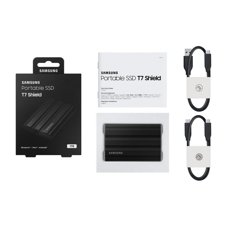 Samsung 1TB T7 Portable Rugged SSD, External Storage Memory Samsung 1TB T7 Portable Rugged SSD, External Storage Memory
