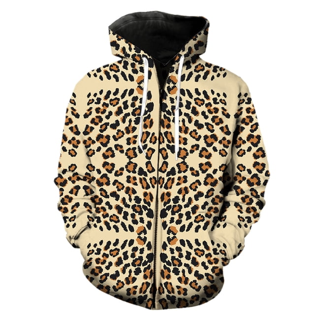 Sudadera con capucha y cremallera para hombre, diseño abstracto de animales, estilo hip hop, Harajuku, divertida impresión 3D, gran oferta 2024, con capucha, ropa de calle.