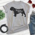 thumbnail image 2 of English Bullog Mama T-shirt, Unisex Women's Shirt, English Bulldog Owner, Cool Dog Mom Gift, Heather Gray, Small, 2 of 6