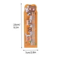 thumbnail image 3 of YIMWNYI 5-Piece Stationery Set, Pencil, Eraser, Ruler, Sharpener, and Cute Design, Practical Office and Learning Supplies for Everyday Use, 3 of 5