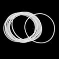 thumbnail image 3 of Uxcell 50mm OD 47mm ID 1.5mm Width Silicone Seal O-Rings White 10 Pack, 3 of 3