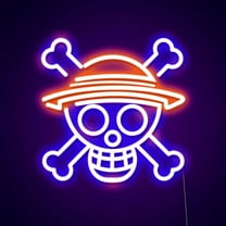 Queen Sense 30"x30" One Piece Skull Head LED Sign Light Wall Decor Party Night Lights Flex Neon Signs 130OPSHFLED