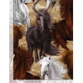 thumbnail image 2 of Timeless Treasures Wild Horses Running Horses Multicolor 100% Cotton Fabric by The Yard, 2 of 2