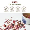 thumbnail image 3 of Organic Way Rose Petals Dried (Rosa Centifolia) - Pure, Edible & Fragrant for Tea | Organic & Kosher Certified | Raw, Vegan, Non GMO & Gluten Free | USDA Certified | Origin - India (1/2 lbs / 8 oz), 3 of 7