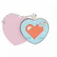 thumbnail image 1 of Disappear Heart Give Love Pixel Mirror Travel Purse Makeup Heart Pink, 1 of 4