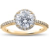 Pompeii 1/3 ct Round Halo Diamond Engagement Ring Setting (F/G,VS2-SI1)