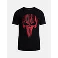 thumbnail image 5 of Punisher Men's and Big Men's Skull Cotton Graphic Tee with Short Sleeves, Sizes S-3XL, 5 of 5