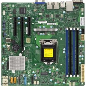 Supermicro X11SSL-F Server Motherboard - Intel C236 Chipset - Socket H4 LGA-1151 - 1 x Bulk Pack - Micro ATX - 1 x Processor Support - 64 GB DDR4 SDRAM Maximum RAM - 2.13 GHz, 1.87 GHz, 1.60