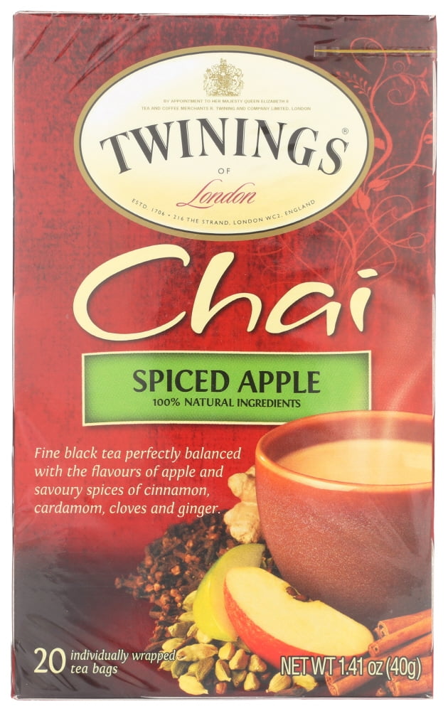 Twinings of London Chai Spiced Apple Tea Bags, 20 Ct, 1.41 oz