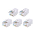 thumbnail image 1 of 5pcs Tool-free CAT5E UTP Network Module RJ45 Connector Socket Computer Outlet, 1 of 6