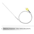 thumbnail image 3 of K Type Thermocouple with Plug, Meter Temperature Sensor Probe -40 to 1100°C(-40 to 2012°F) Stainless Steel, 1x200mm 3.3ft Wire, 3 of 7