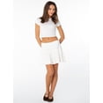 thumbnail image 2 of Celebrity Pink Women's Ruffle Trim Mini Skirt, XS-XXXL, 2 of 6