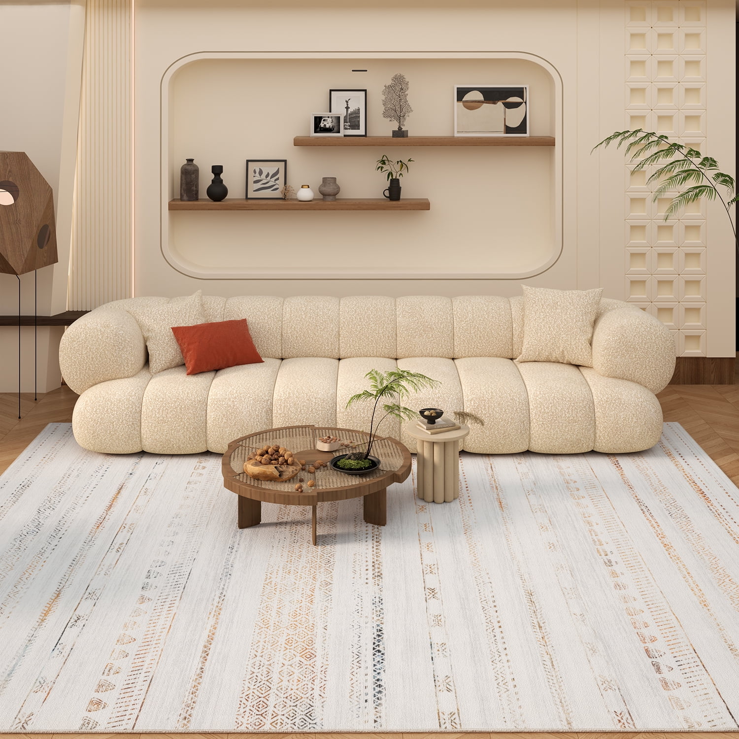SIXHOME 5'x7' Area Rugs for Living Room Washable Rugs Boho